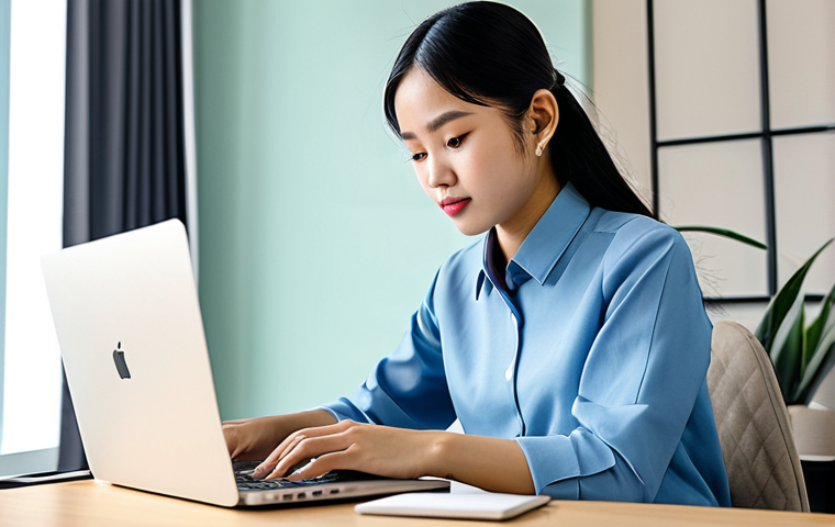 The Aspiring Entrepreneur**

"A young Vietnamese woman in a stylish, modest office outfit, working on her laptop at a modern co-working space in Ho Chi Minh City, fully clothed, appropriate attire, safe for work, perfect anatomy, natural proportions, professional photography, high quality, family-friendly."

**